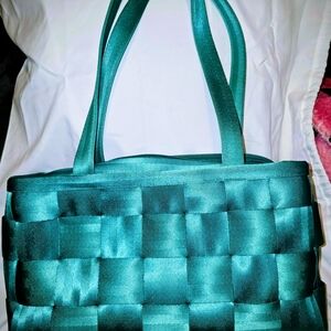 Harvey's Teal Seat Belt Tote Bag